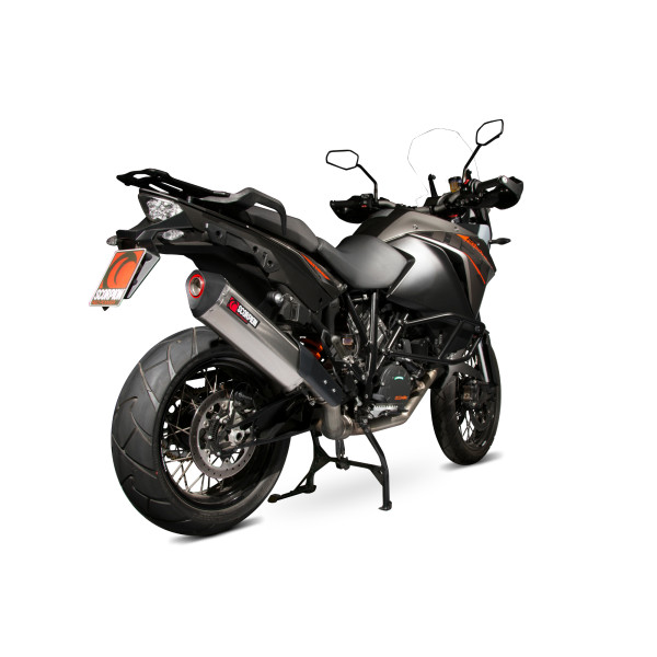 Scorpion Exhaust KTM 1190 Adventure 2013 - 2016 Serket Parallel Slip-on Brushed Stainless Steel Sleeve